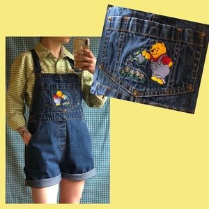 Winnie the Pooh short overalls